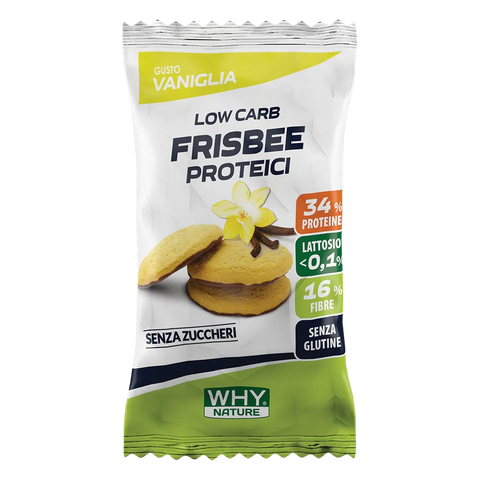 Frisbee Proteici Why Nature Vaniglia – sacchetto 36 g