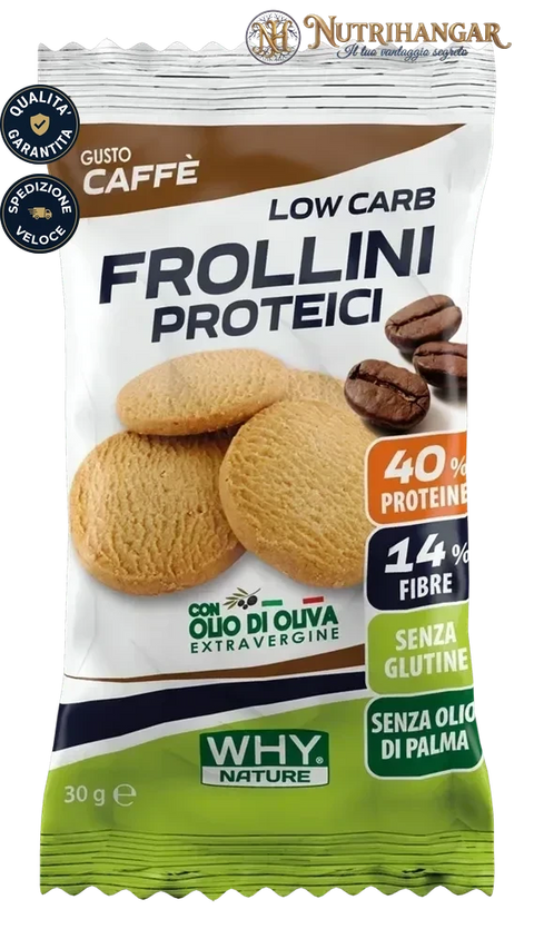 Frollini Proteici ricchi di fibre e poveri di lattosio Gusto Caffè