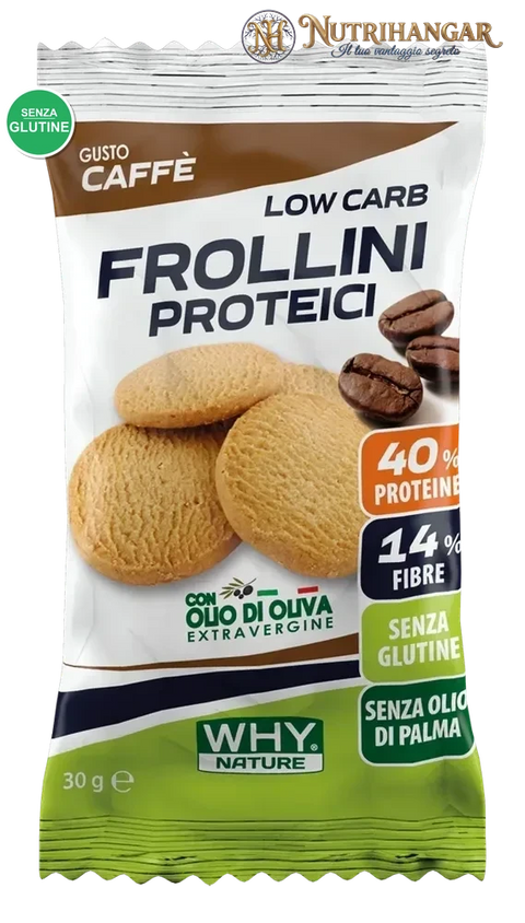 Frollini Proteici ricchi di fibre e poveri di lattosio Gusto Caffè