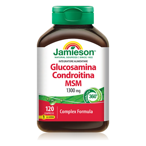 Glucosamina Condroitina MSM Jamieson – barattolo da 120 Compresse