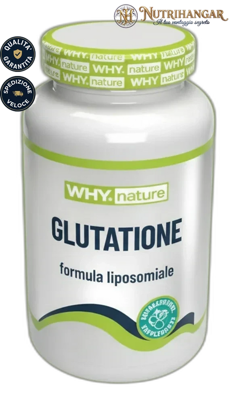 Integratore Glutatione Why Nature liposomiale con CoQ10 e Vitamina E