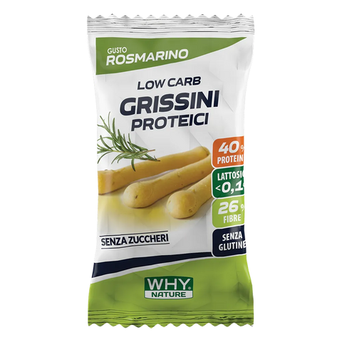 Grissini Proteici Why Nature Rosmarino – monoporzione da 30 gr