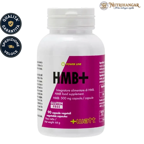 Confezione HMB+ - +Watt integratore anticatabolico e forza