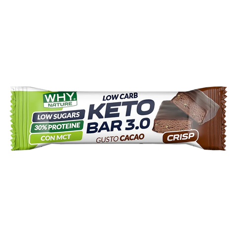 Keto Bar 3.0 Why Nature Cacao Crisp – barretta da 30 gr