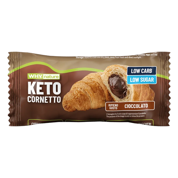 Keto Cornetto Why Nature Cioccolato – confezione da 50 gr