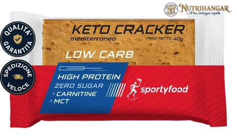 Keto Cracker Sportyfood - Snack Chetogenico Croccante e Proteico