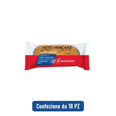 Keto Minicake Sportyfood - Gusto Limone - Confezione da 18 PZ