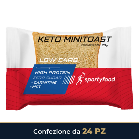 Keto Minitoast Sportyfood Neutro – confezione da 24 pezzi