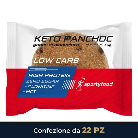Keto Panchoc Gocce di Cioccolato Sportyfood – confezione da 22 pezzi