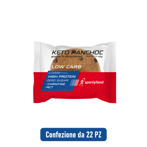 Keto Panchoc Gocce di Cioccolato Sportyfood - Confezione da 22 PZ
