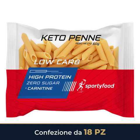 Keto Penne Sportyfood – confezione da 18 pezzi