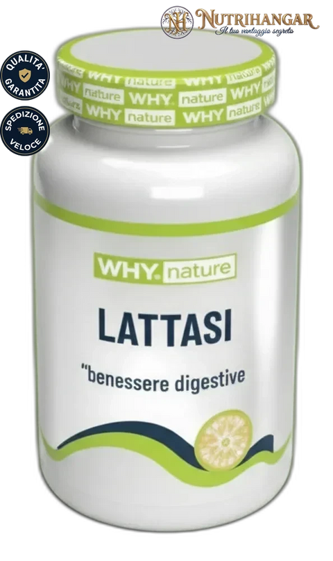 Integratore Lattasi Why Nature 5000 UL per la digestione del lattosio