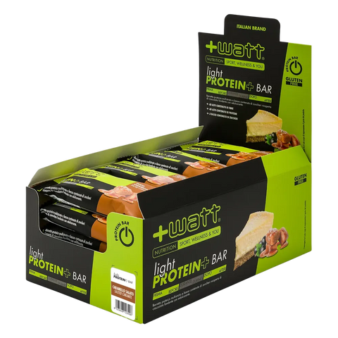 Light Protein+ Bar +Watt Caramello salato – box 24 barrette