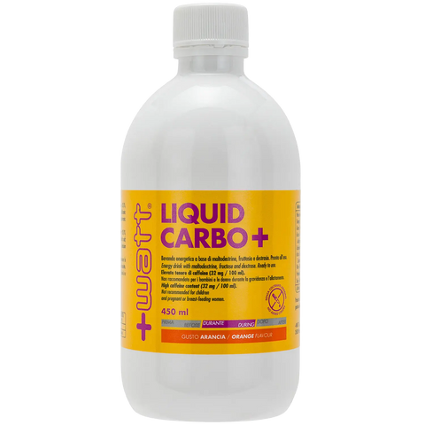 Liquid Carbo+ +Watt - Gusto Arancia - Barattolo da 450 ml