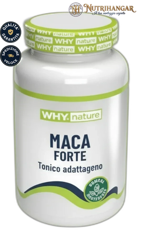 Integratore Maca Forte Why Nature con estratto di maca per stanchezza