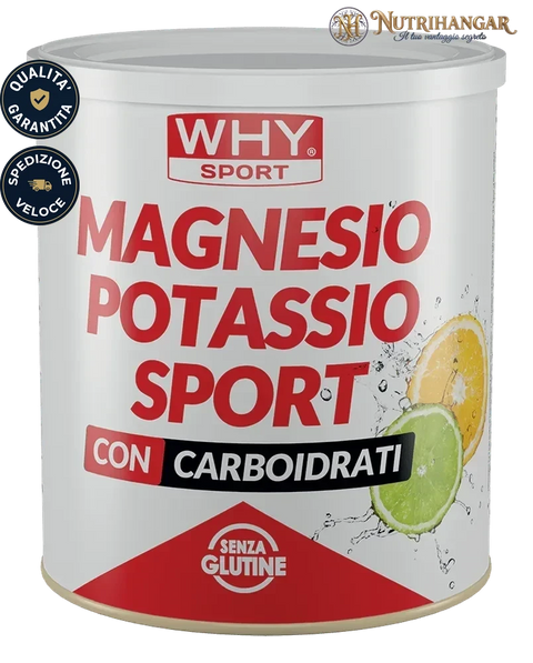 Confezione di Magnesio Potassio Sport Why Sport per bevanda ipotonica Gusto Agrumi