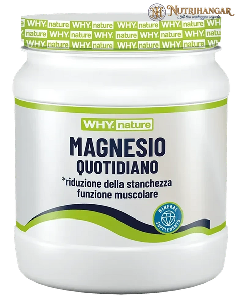 Integratore Magnesio Quotidiano Why Nature in polvere (magnesio citrato)