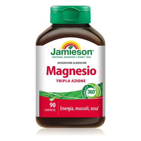 Magnesio Tripla Azione Jamieson – barattolo da 90 Compresse