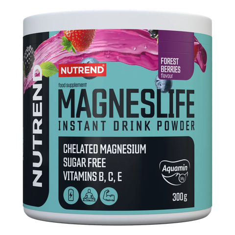 Magneslife Instant Drink Powder Nutrend Frutti di Bosco – barattolo da 300 g