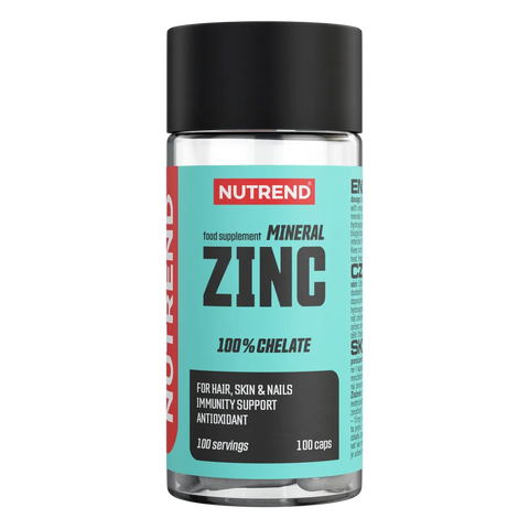 Mineral Zinc 100% Chelate Nutrend – barattolo da 100 capsule