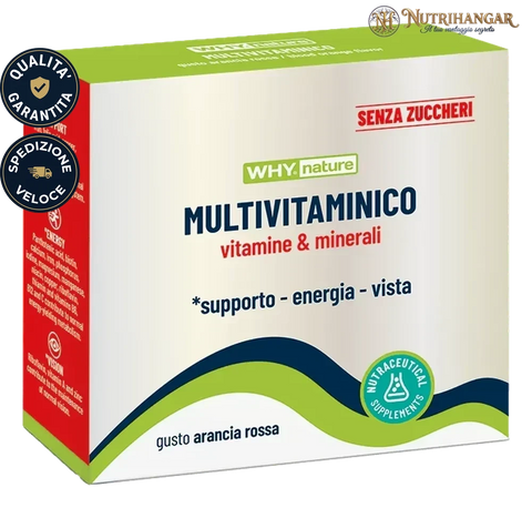 Integratore Multivitaminico Why Nature con Luteina e Mirtillo Nero