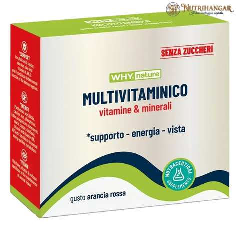Integratore Multivitaminico Why Nature con Luteina e Mirtillo Nero