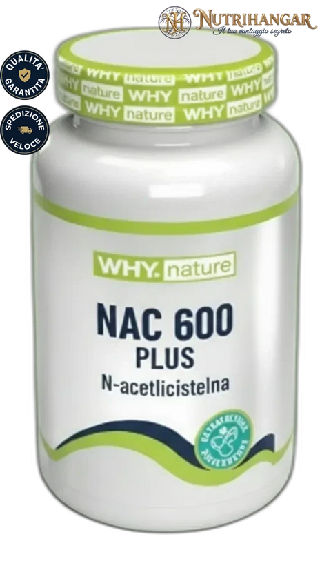 Integratore Nac 600 Plus Why Nature con NAC, Vitamina C e Colina