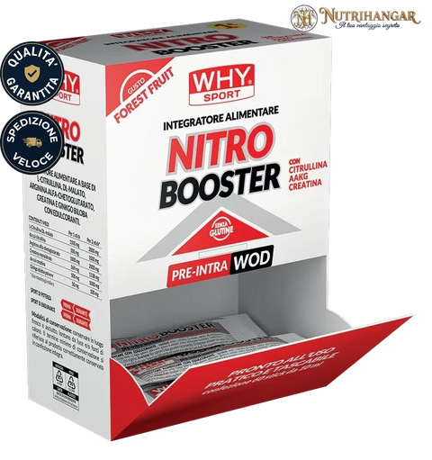 Stick di Nitro Booster Forest Fruit 2K Why Sport Gusto Frutti di Bosco Box 60  stick