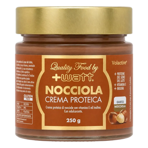 Nocciola Crema Proteica +Watt – barattolo da 250 g