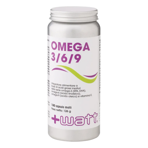 Omega 3/6/9 +Watt – barattolo da 180 capsule molli