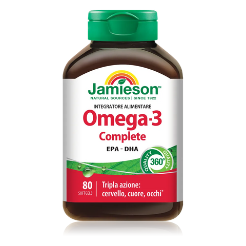 Omega-3 Complete Jamieson – barattolo da 80 Softgels