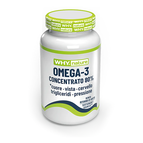 Omega 3 Concentrato 80% Why Nature – barattolo da 60 Softgels