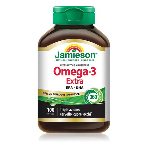 Omega-3 Extra Jamieson – barattolo da 100 Softgels
