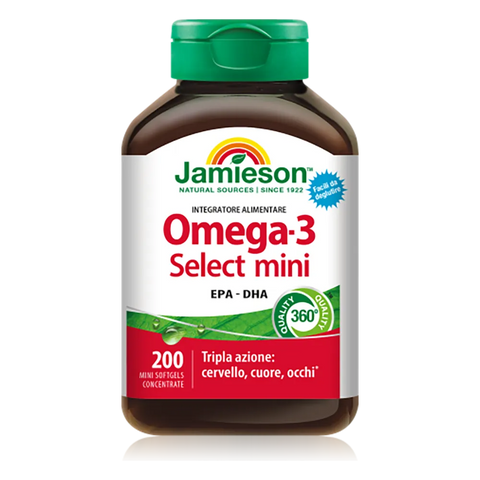Omega-3 Select Mini Jamieson – barattolo da 200 Softgels