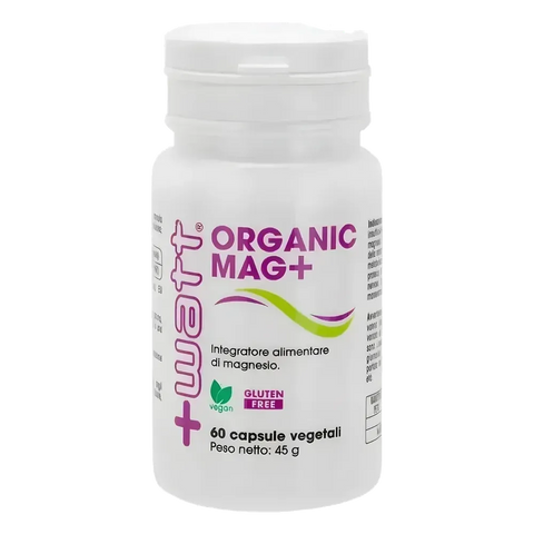 Organic Mag+ +Watt – barattolo da 60 capsule