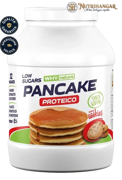 Preparato in polvere per Pancake Senza Glutine Why Nature. Gusto Cookies