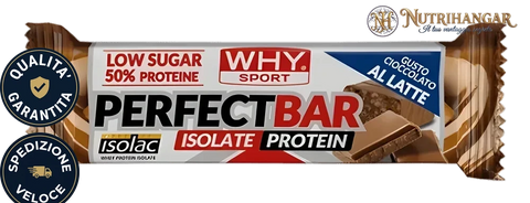 Barretta di Perfect Bar Whey Why Sport Gusto Cioccolato al Latte