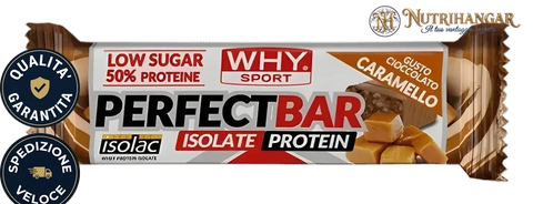Barretta di Perfect Bar Whey Why Sport Gusto Caramello