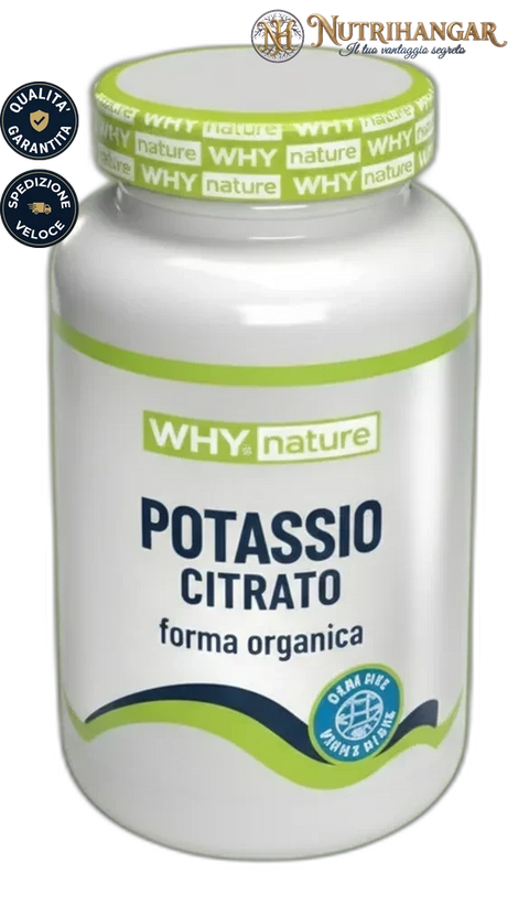 Integratore Potassio Citrato Why Nature in forma organica