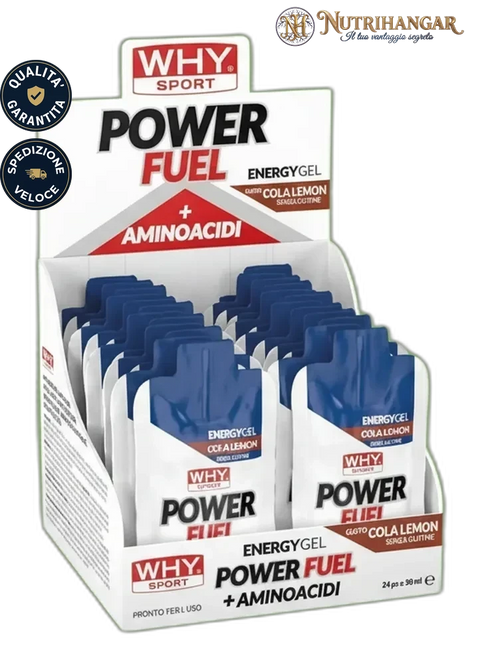 Bustina di Power Fuel Whey Why Sport  pronto per l'uso Gusto Cola Lemon Box 24 pz