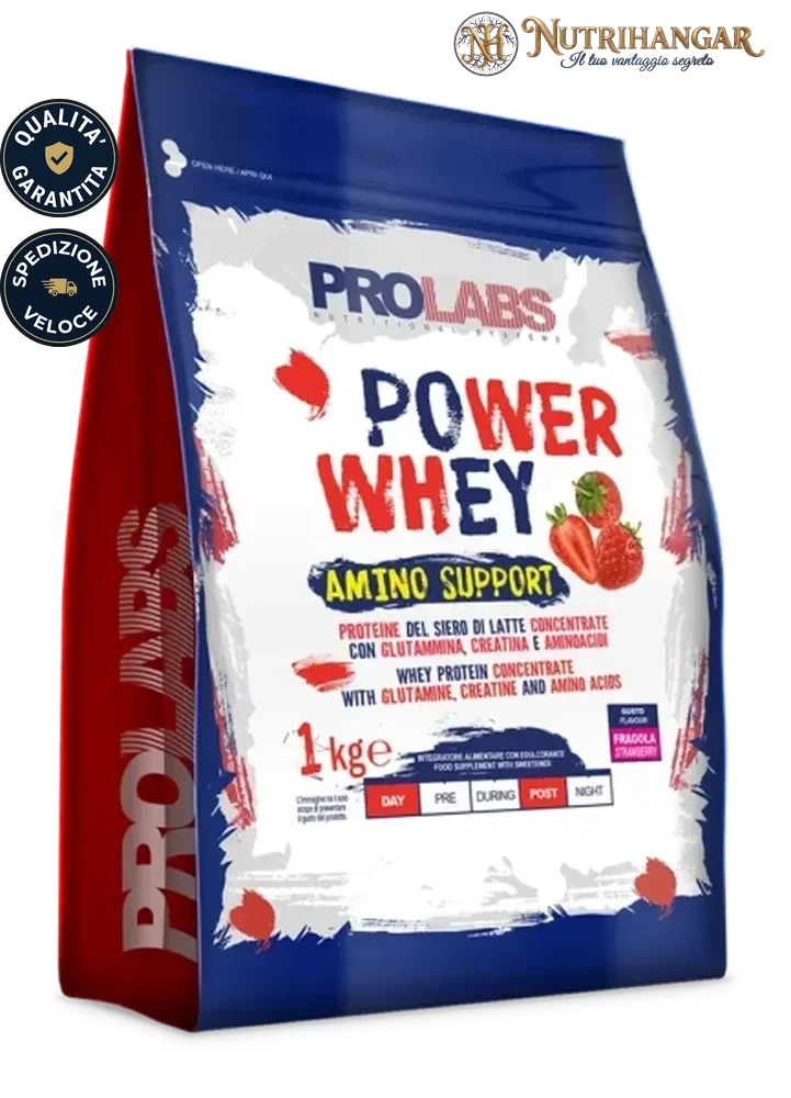 Power Whey Amino Support Prolabs: Tutto-in-uno per Massa e R | NutriHangar