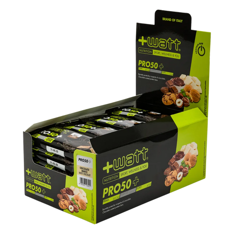 Pro50+ +Watt Cioccolato bianco – box 24 barrette