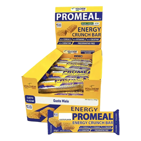 Promeal® Energy Crunch Volchem Miele – box da 30 Barrette da 40 gr