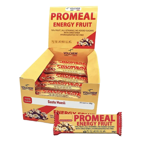 Promeal® Energy Fruit Volchem Muesli – box da 25 Barrette da 38 gr