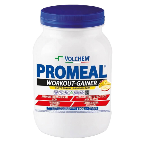 Promeal® Workout-Gainer Volchem - Gusto Banana - Barattolo da 1400 gr