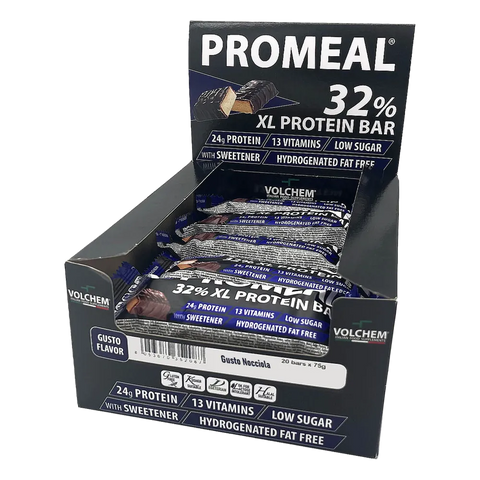 Promeal® XL Protein Volchem Nocciola – box da 20 Barrette da 75 gr