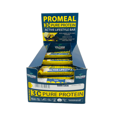 Promeal® Zone 40-30-30 50g Volchem - Gusto Cacao - Box da 24 Barrette da 50 gr