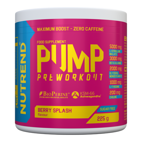 Pump Nutrend - Gusto Berry Splash - Barattolo da 225 g
