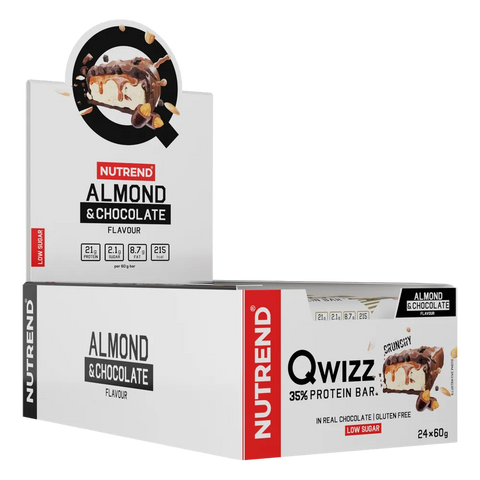 Qwizz Protein Bar Nutrend Mandorla e Cioccolato – box da 24 Barrette da 60 g