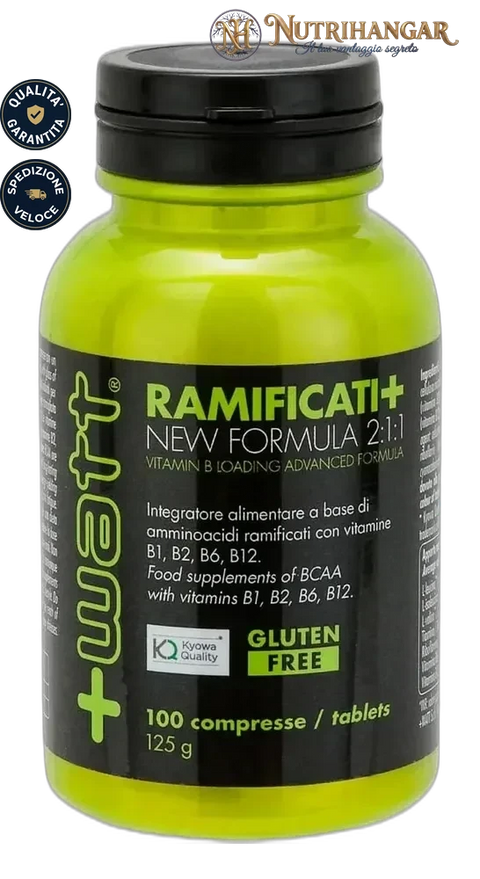 Confezione di Ramificati+ New Formula 2:1:1 +Watt aminoacidi 100 compresse